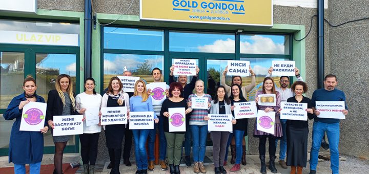 Gold gondola obeležila dan nasilja nad ženama