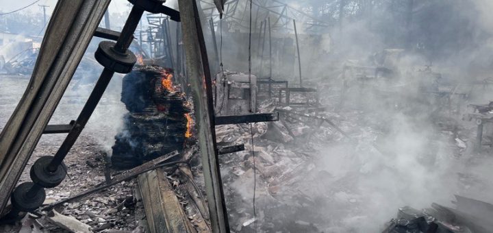 Požar u fabrici u Turici