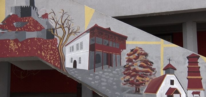 Mural ispred železničke stanice